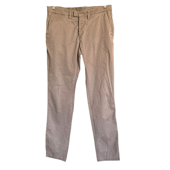 Haikure Sz 34x32 Slim Fit Button Fly Pants Sustainable Casual Minimalist Neutral - Picture 1 of 11